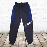 S&C Jongens joggingbroek blauw sport - 98/104