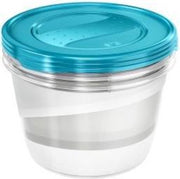 FREDO FRESH VERSHOUDDOZEN TRANSP/BLAUW SET 3  ROND 19 X12 - 2