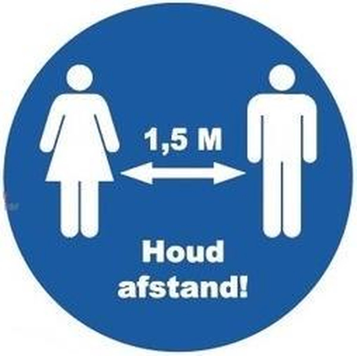 Sticker - Afstand houden 1