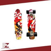EZRIO SPORTS – Penny Board – Pennyboard – Skateboard – Longboard – Voor Meisjes en Jongens – Geel – Rood – 22 inch