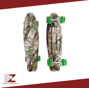 EZRIO SPORTS – Penny Board – Pennyboard – Skateboard – Longboard – Voor Meisjes en Jongens – Jungle Print – Camouflage – 22 inch – Bruin – Groen