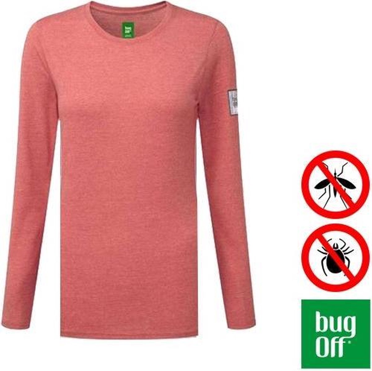 BugOff - insectwerende kids T-Shirt rood