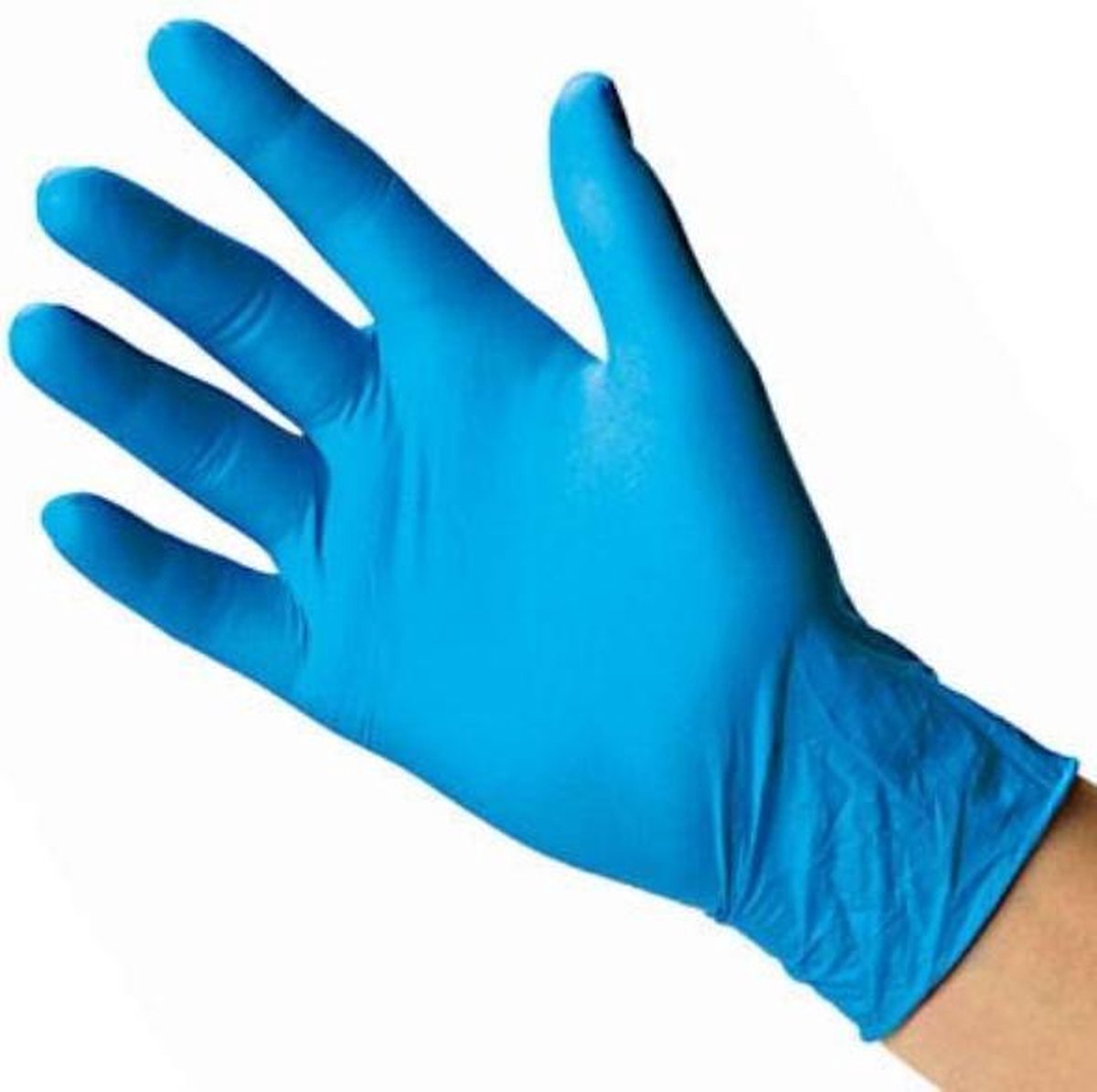 Handschoenen Wegwerp-Latex- Gloves powdervrij disposablos Latex -blauw  Maat Xl - 100 stuks