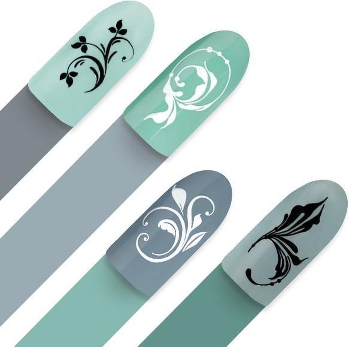 Moyra Nail Art Stamping Plate 76 - Master Plan 2