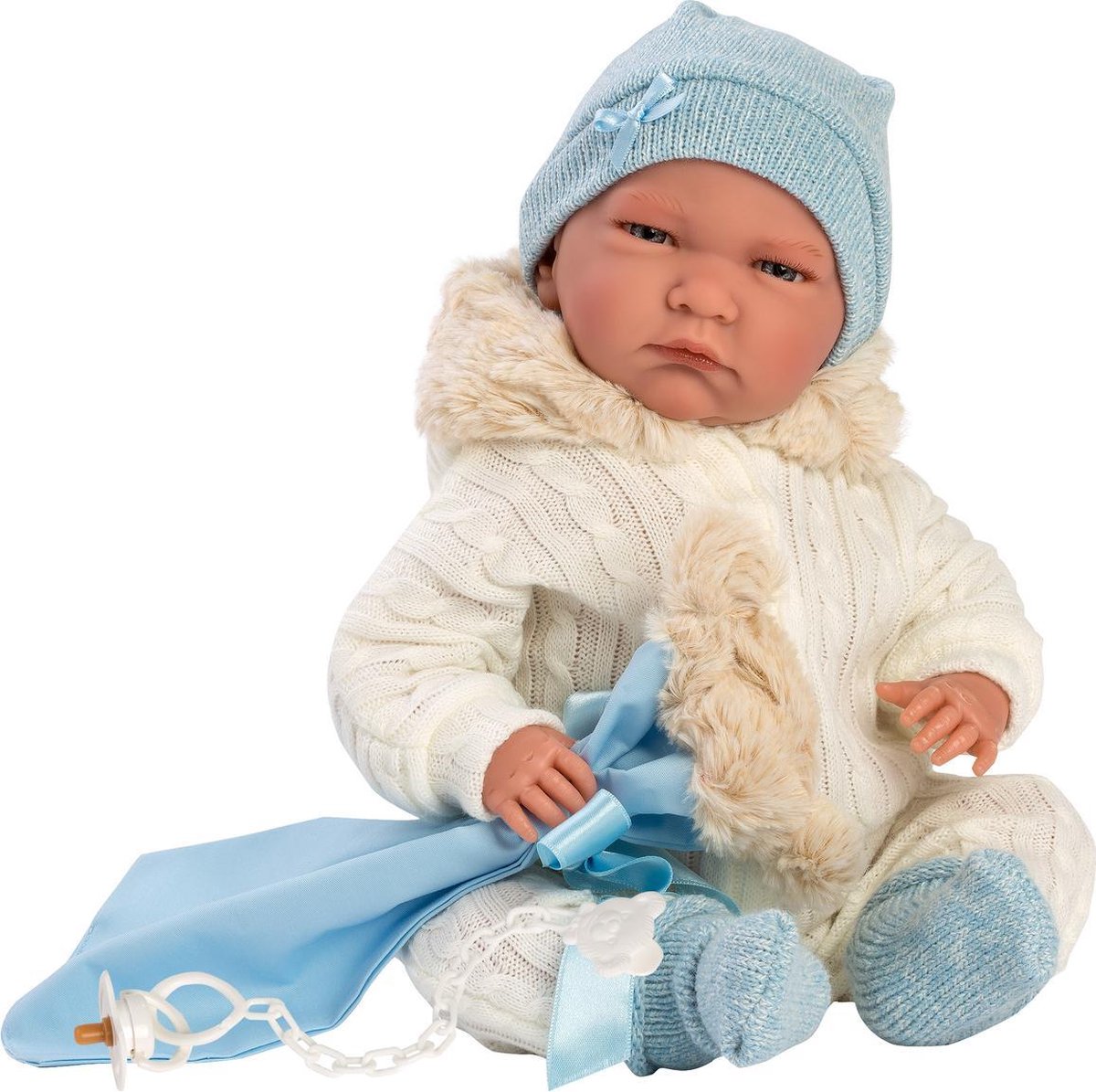 Llorens Huilende Lalo pop voor babyjongen 42cm