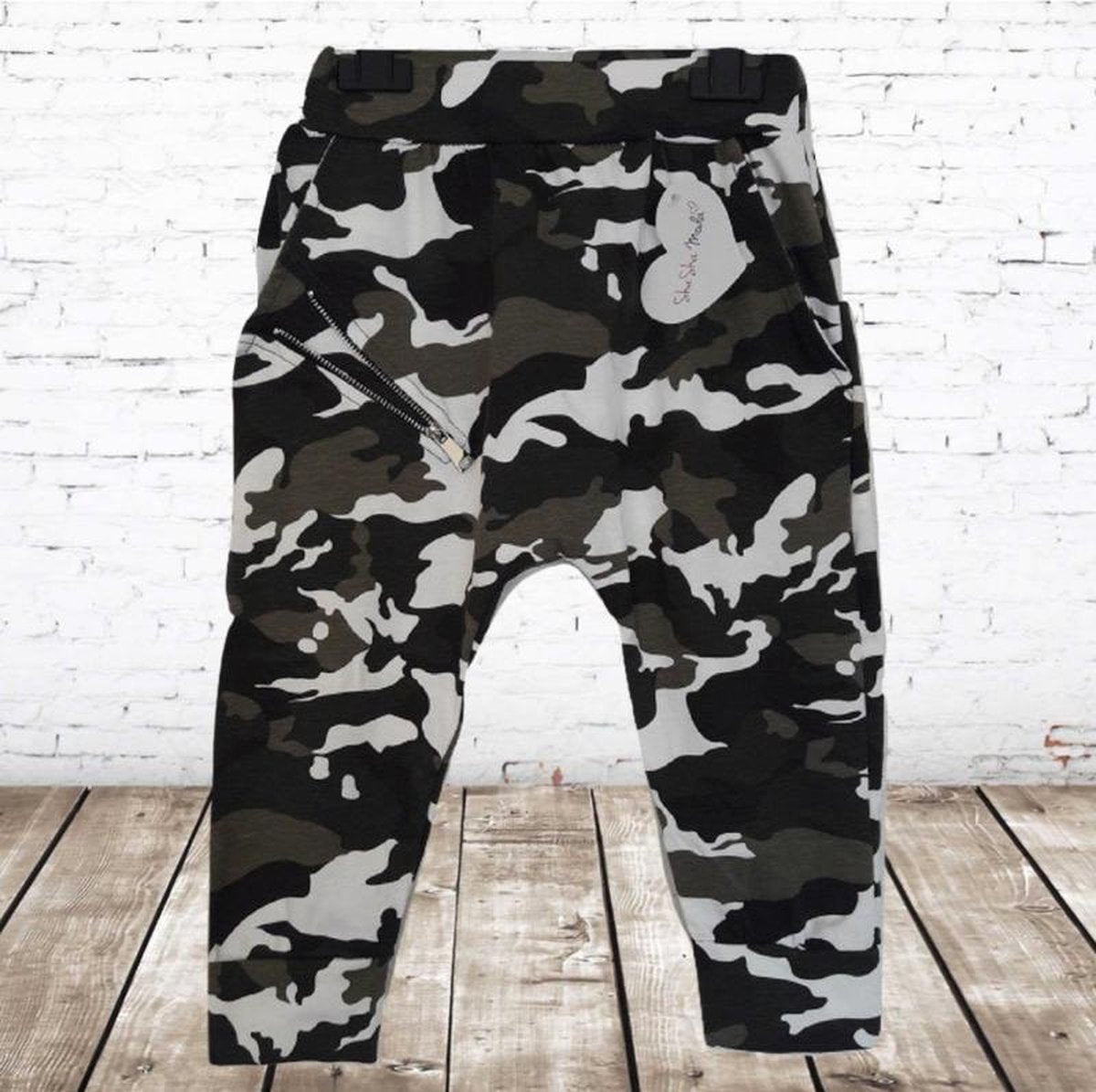 Papillon baggy army groen 4