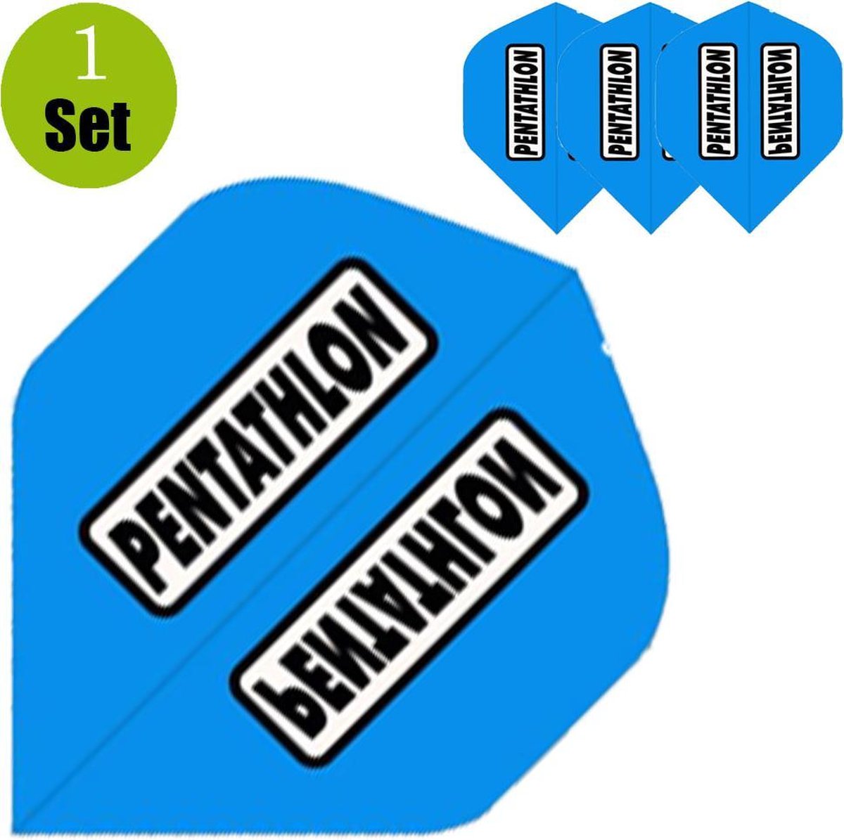 Pentathlon Dartflights - Aqua- ()
