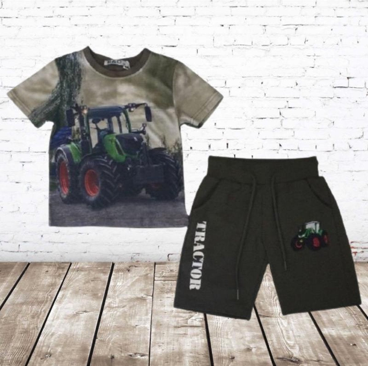 S&C Jongens kleding set Fendt trekker - 86/92