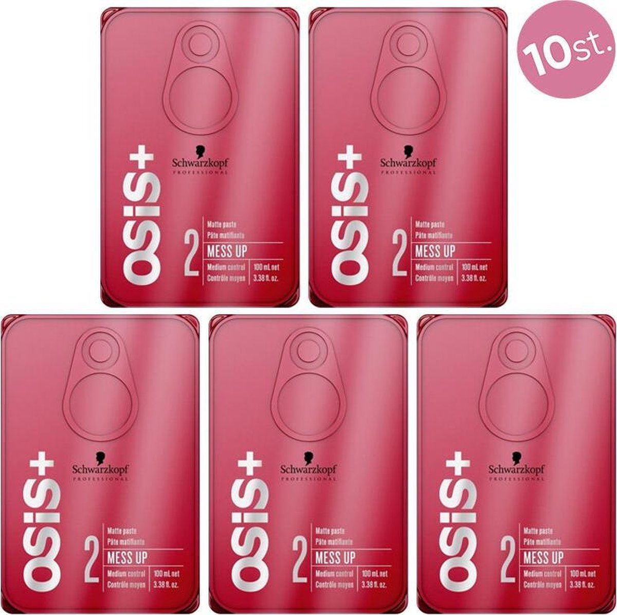 10X Schwarzkopf Osis Mess Up Paste 100ml