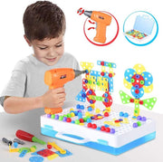 WithGoods® Creatieve 3D Puzzel Met Werkende Boormachine En Gereedschapskoffer - Educatief Speelgoed Vanaf 3 Jaar