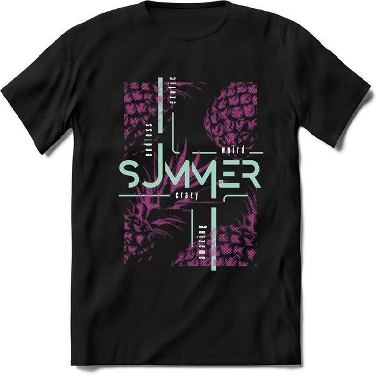 Crazy Summer | TSK Studio Zomer Kleding  T-Shirt | Roze | Heren / Dames | Perfect Strand Shirt Verjaardag Cadeau