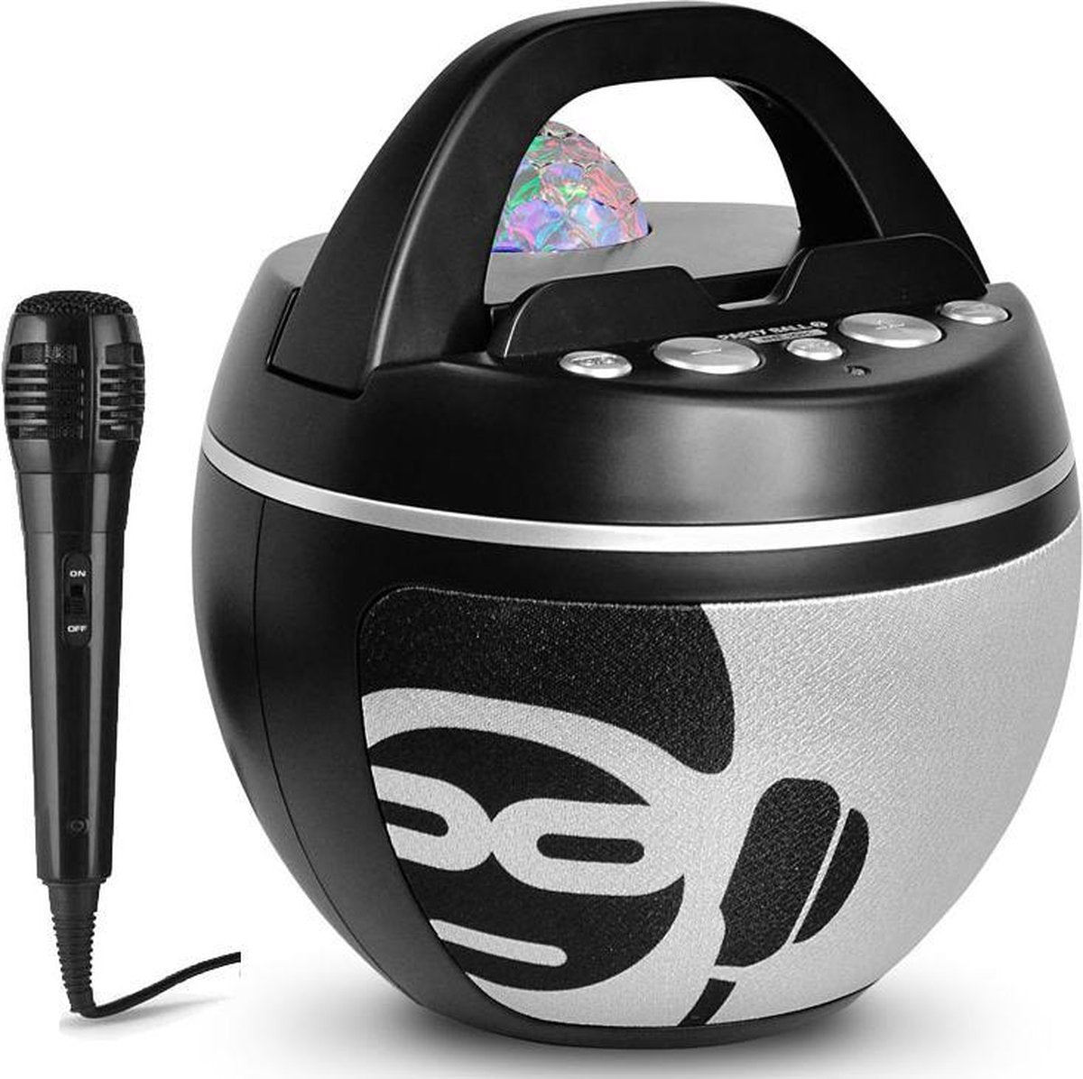 iDance BB10K Bluetooth Party Box met Disco LED-verlichting - Zwart/Grijs