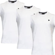 Donnay T-shirt zonder mouw - 3 Pack - Tanktop - Sportshirt - Heren - Maat XL - Wit