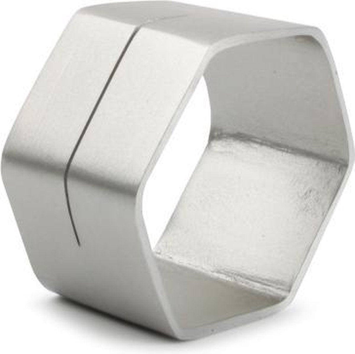 Servetringen 5 cm zeshoekig zilver -  S&P