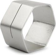 Servetringen 5 cm zeshoekig zilver -  S&P