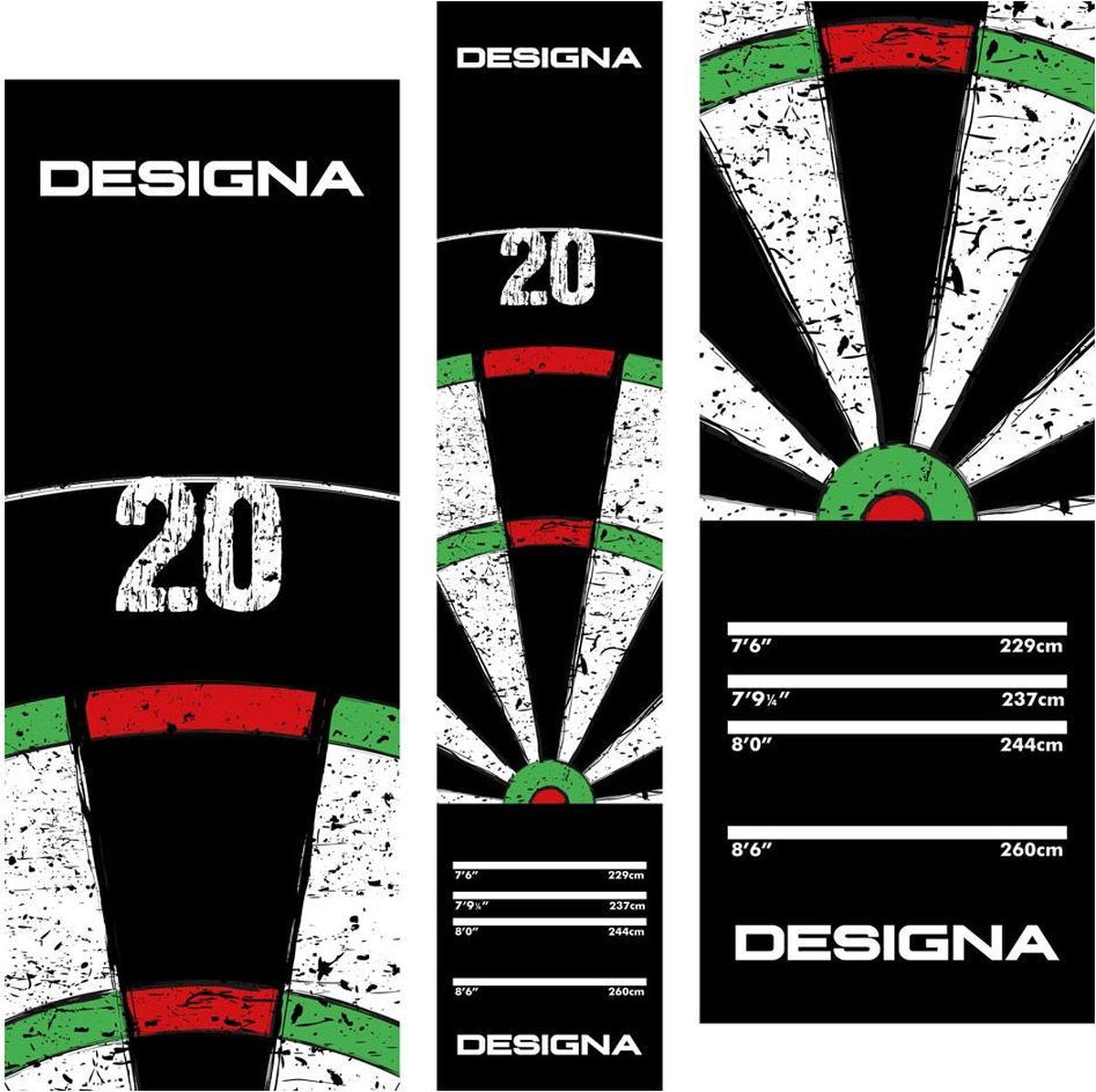 Designa Dartbord Carpet Mat 290x60