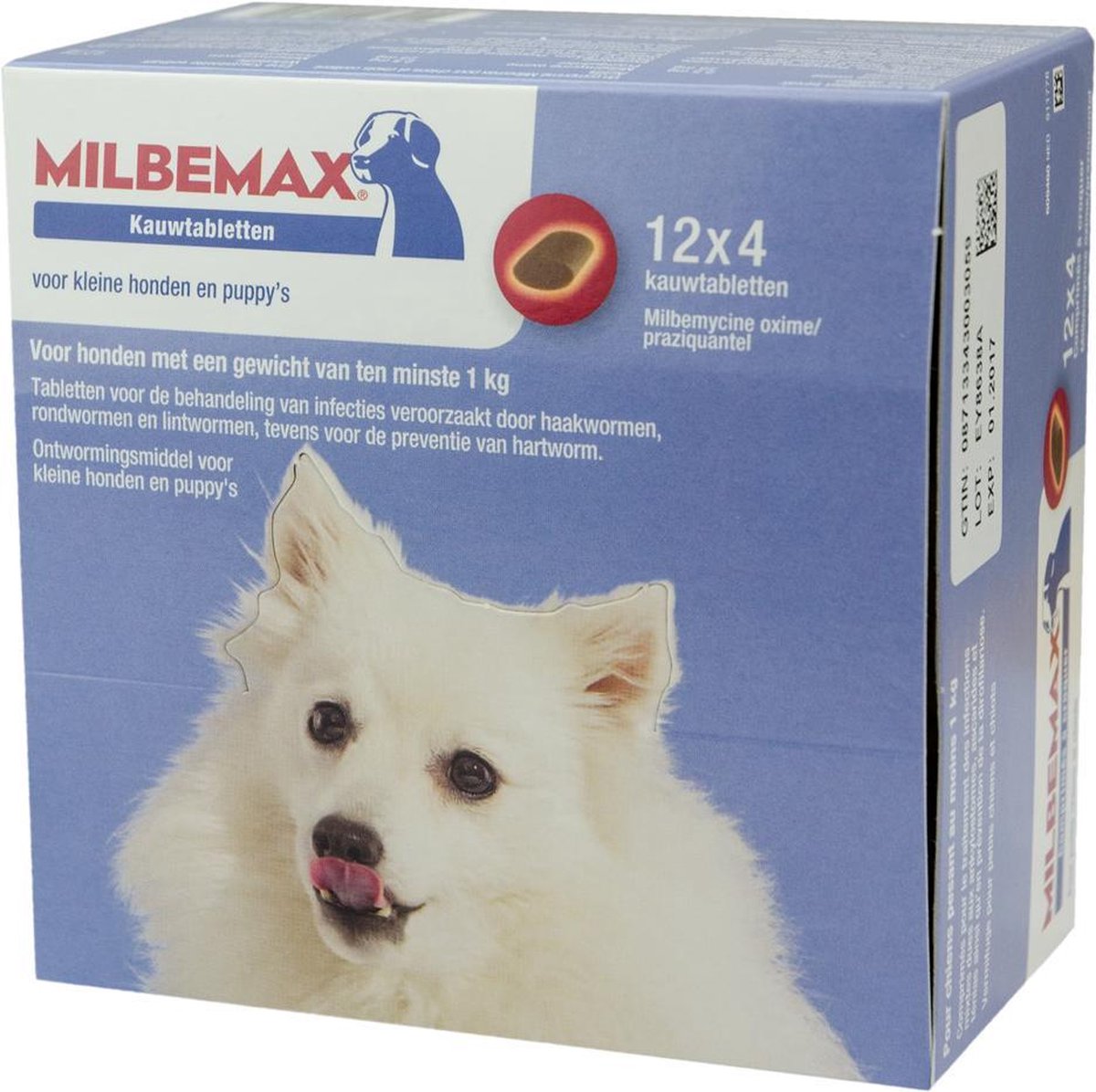 Milbemax Kauwtablet kleine hond 1 tabl.