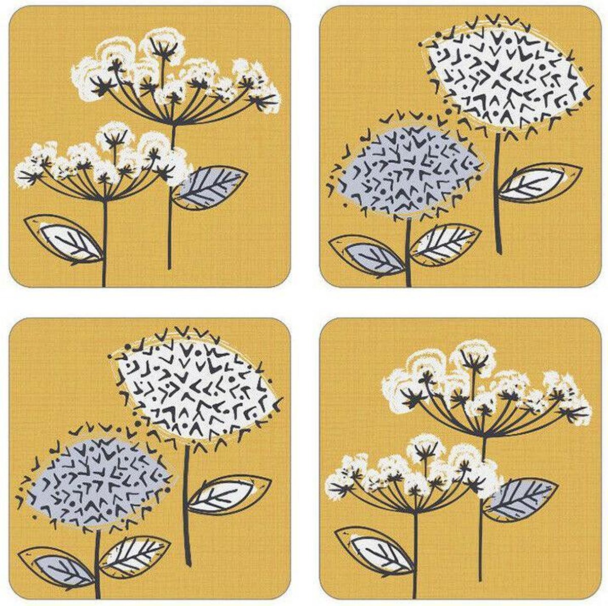 Cooksmart Onderzetters (Per 4st.) Retro Meadow
