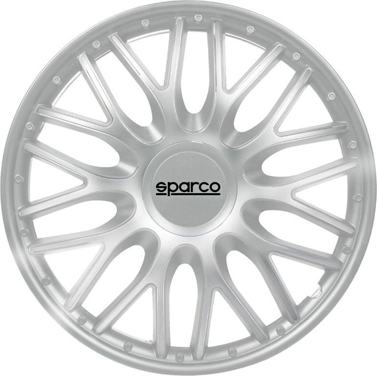4-Delige Sparco Wieldoppenset Roma 14-inch zilver