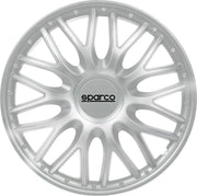 4-Delige Sparco Wieldoppenset Roma 14-inch zilver