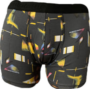 Embrator mannen Boxershort overall print grijs/oker geel maat L