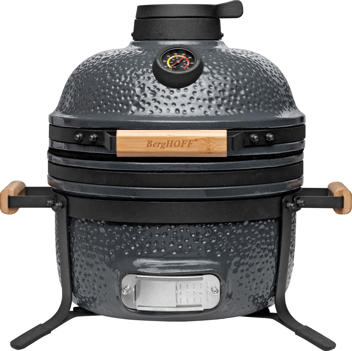 Berghoff - keramische BBQ Medium steengrijs - 40 cm - Ron line - met Green Egg vergelijkbaar model