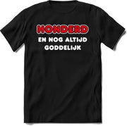 100 Jaar Goddelijk - Feest kado T-Shirt Heren / Dames - Wit / Rood - Perfect Verjaardag Cadeau Shirt - grappige Spreuken