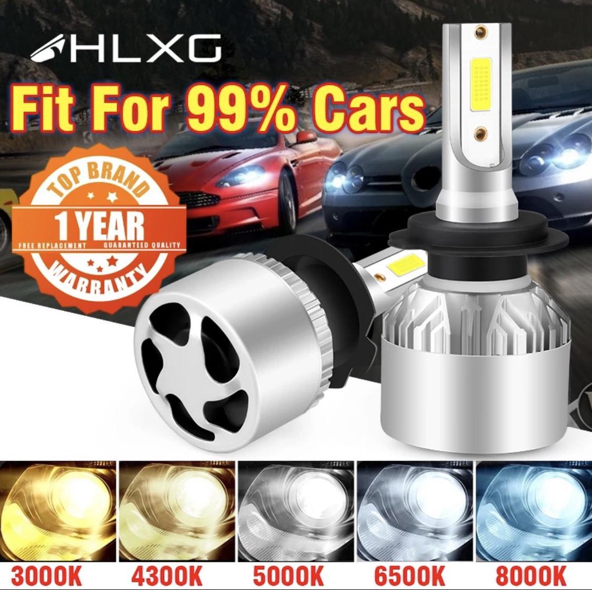 2 STKS H7 36 W 4000LM 6500 K 2 COB LED Waterdichte IP67 Auto Koplamp Lampen
