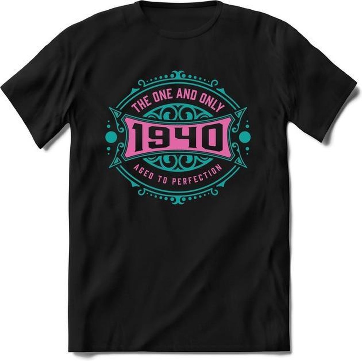 1940 The One And Only | Feest Kado T-Shirt Heren - Dames | Cobalt - Licht Roze | Perfect Verjaardag Cadeau Shirt | Grappige Spreuken - Zinnen - Teksten |