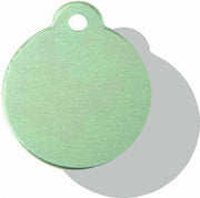 Hondenpenning Rond met lus groen | 2 zijden graveren | Ø 27 mm