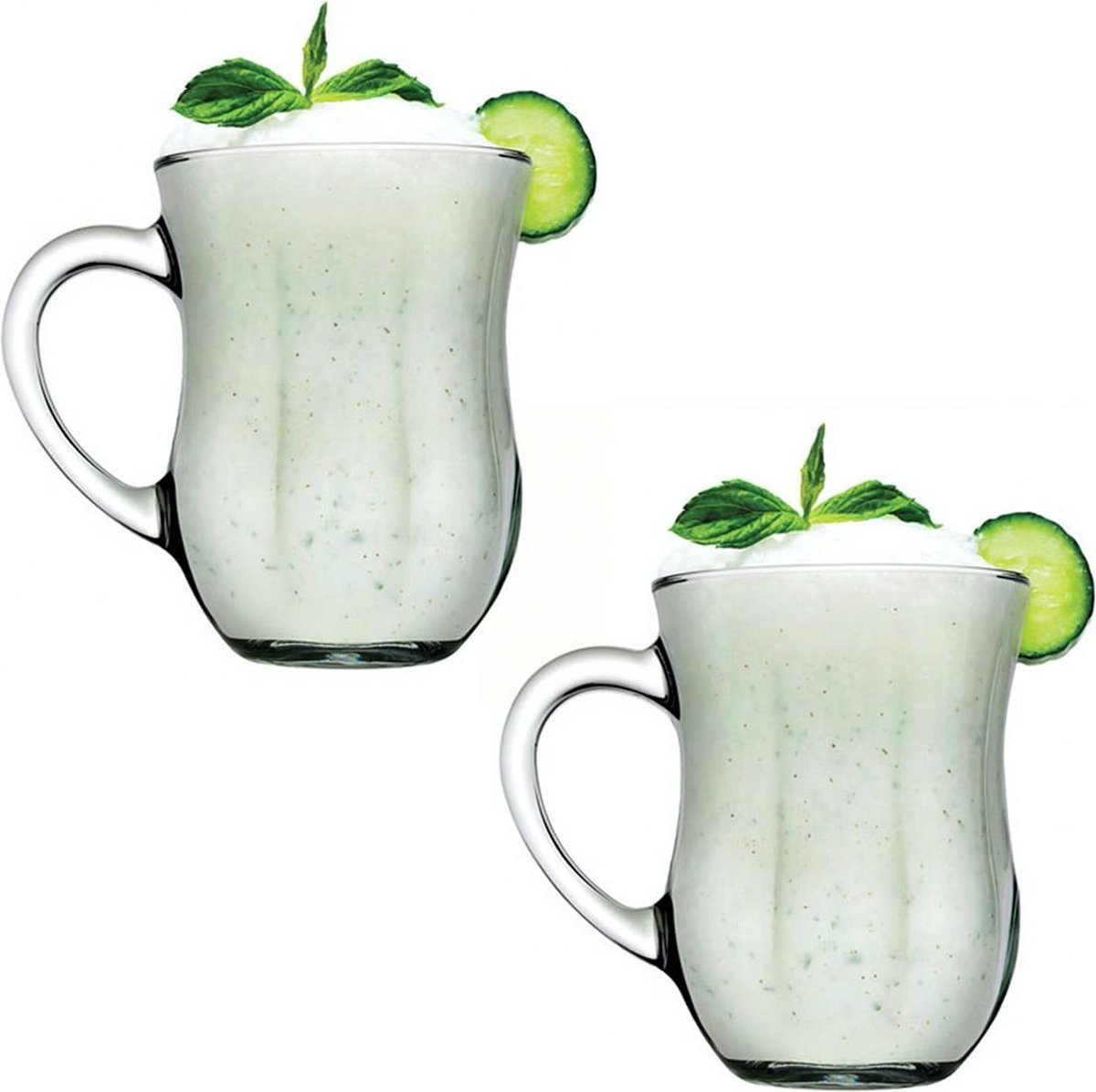 Pasabahce Ayran Glazen-  2 stuks - Met Oor - 350 cc