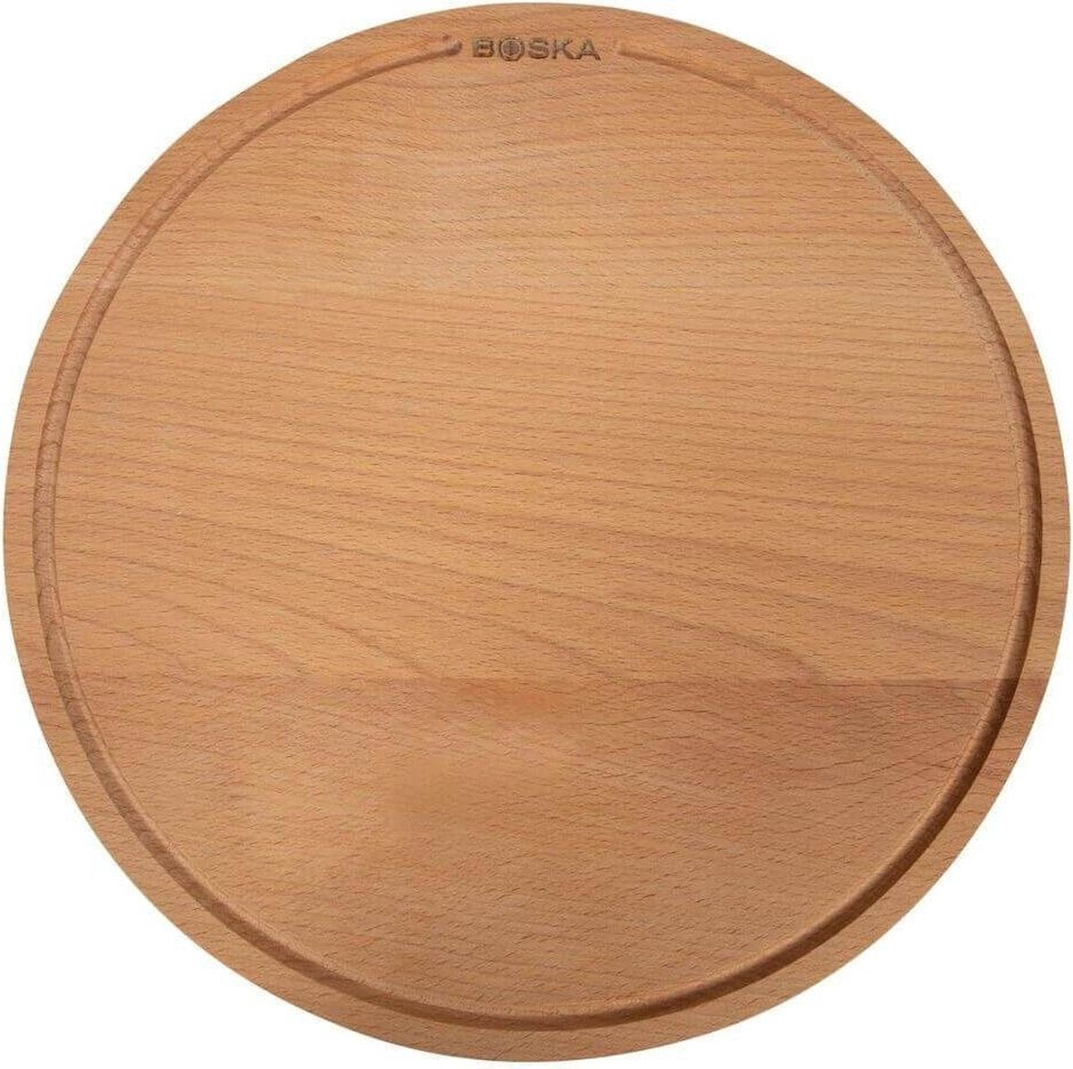 Boska Pizzaplank Amigo S - Serveerplank ⌀24cm - Beukenhout - Met opvanggeul - Rond