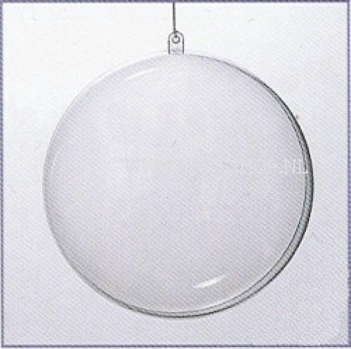 Plastic bal 2-delig 12cm-Transparant - Deelbaar