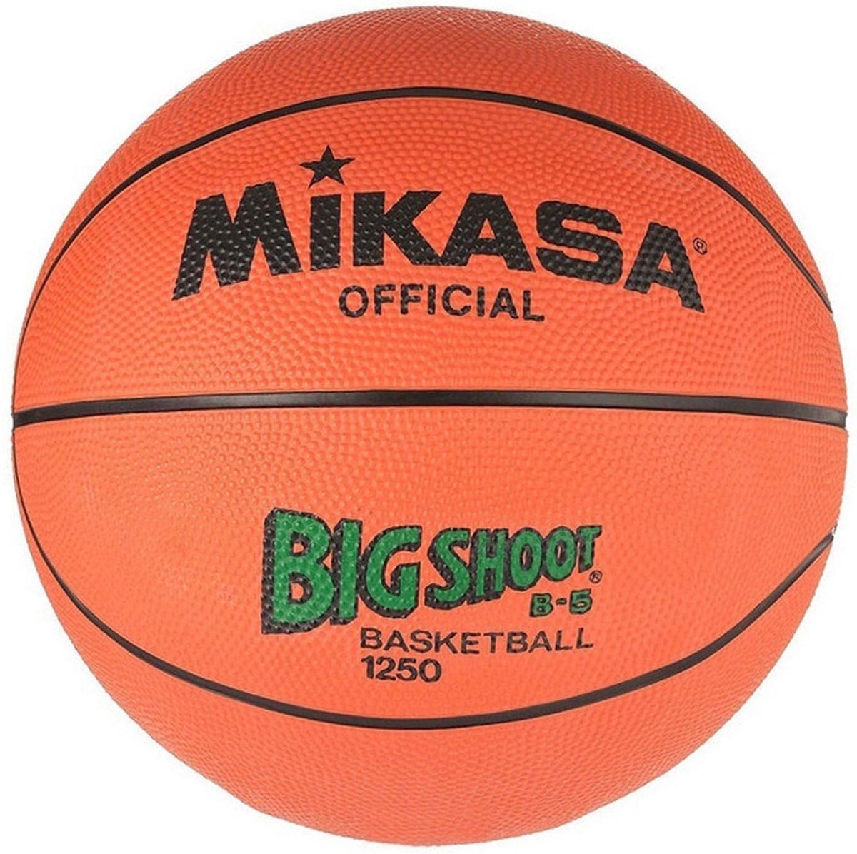 Mikasa Basketbal - oranje/zwart