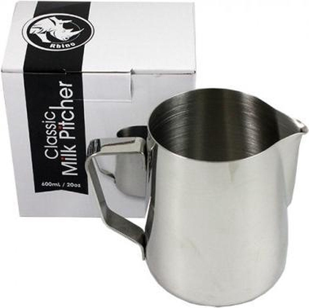 Rhinowares classic melkopschuimkan 600ml - RVS