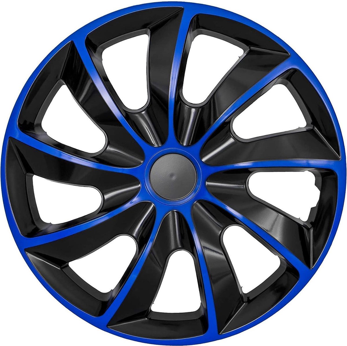 Wieldoppen NRM QUAD 15 " - Blauw-zwart  set van 4st