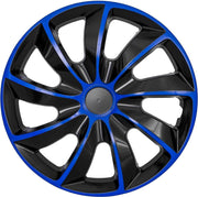 Wieldoppen NRM QUAD 15 " - Blauw-zwart  set van 4st