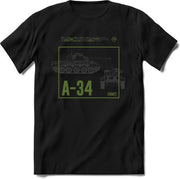 A-34 Comet | Groen unisex leger tanks T-Shirt Heren / Dames | ww2 tank kleding cadeau shirt