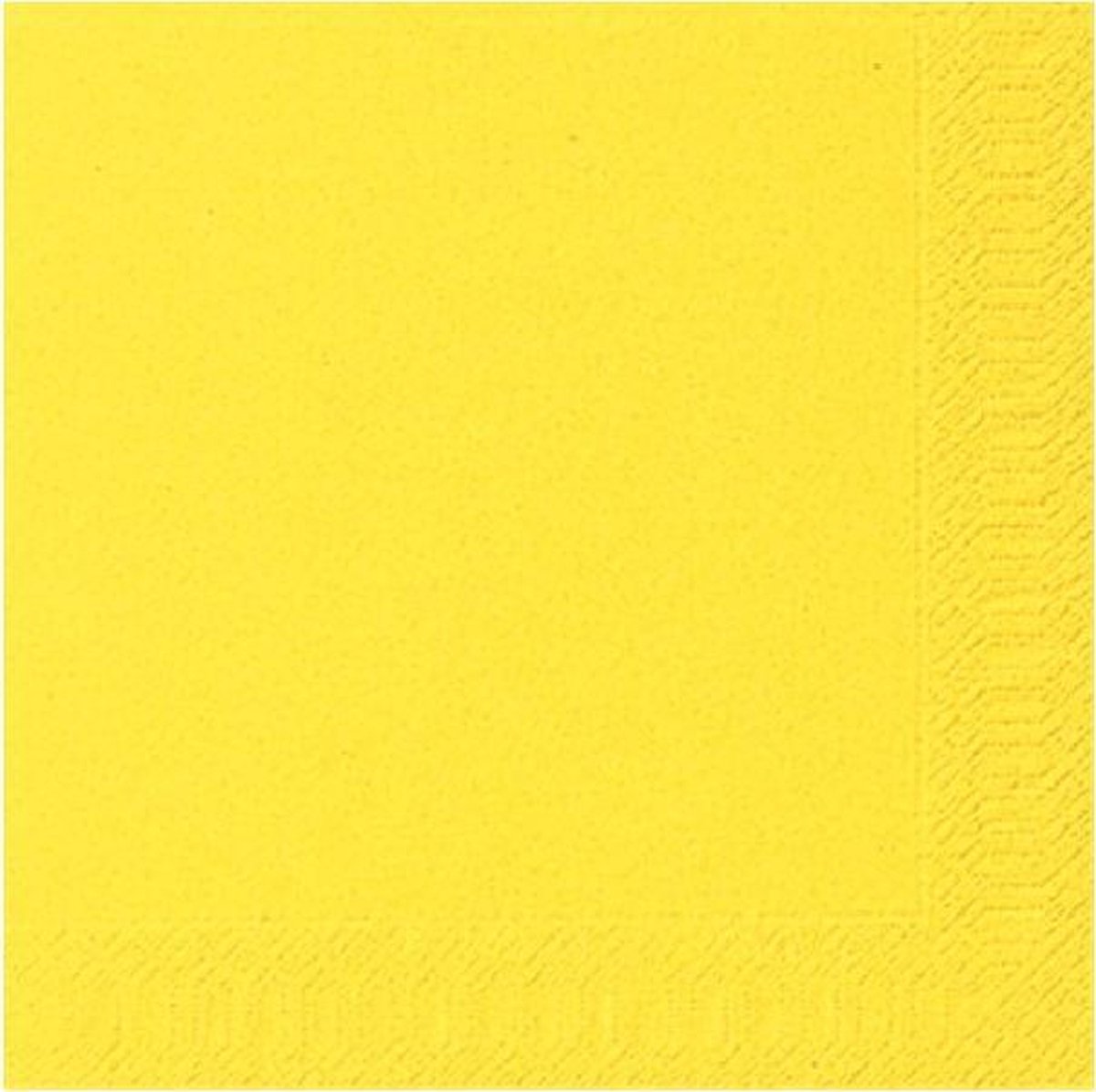 Duni Servetten Brilliant Yellow 3-laags 33x33  1 pakje van 20 servetten