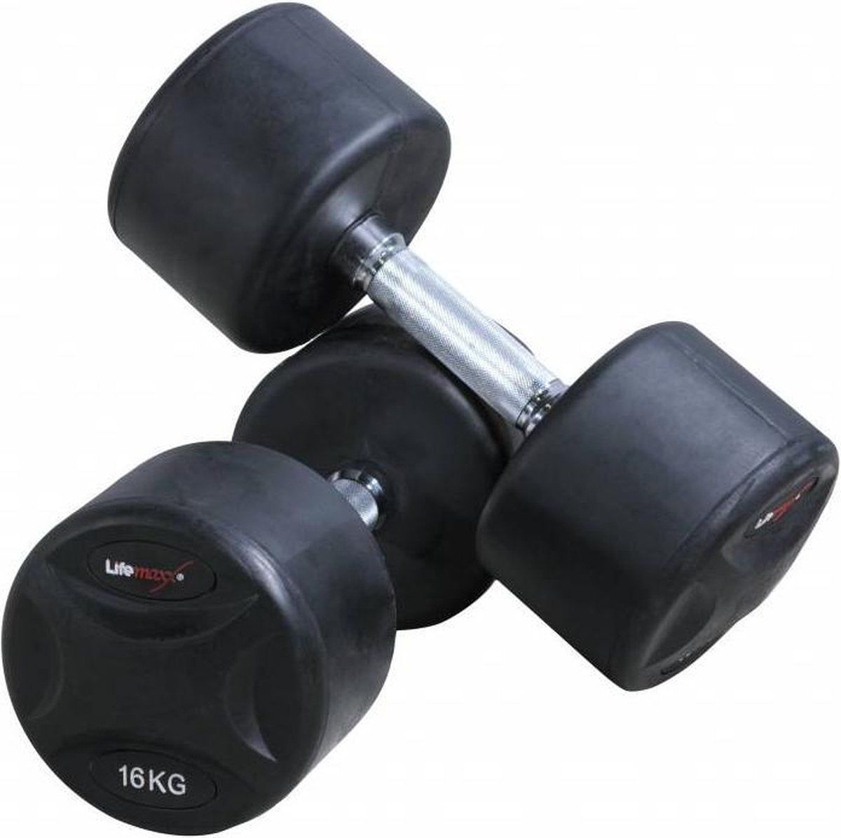 Vaste rubberen dumbbellset (2 stuks per set) - 10kg