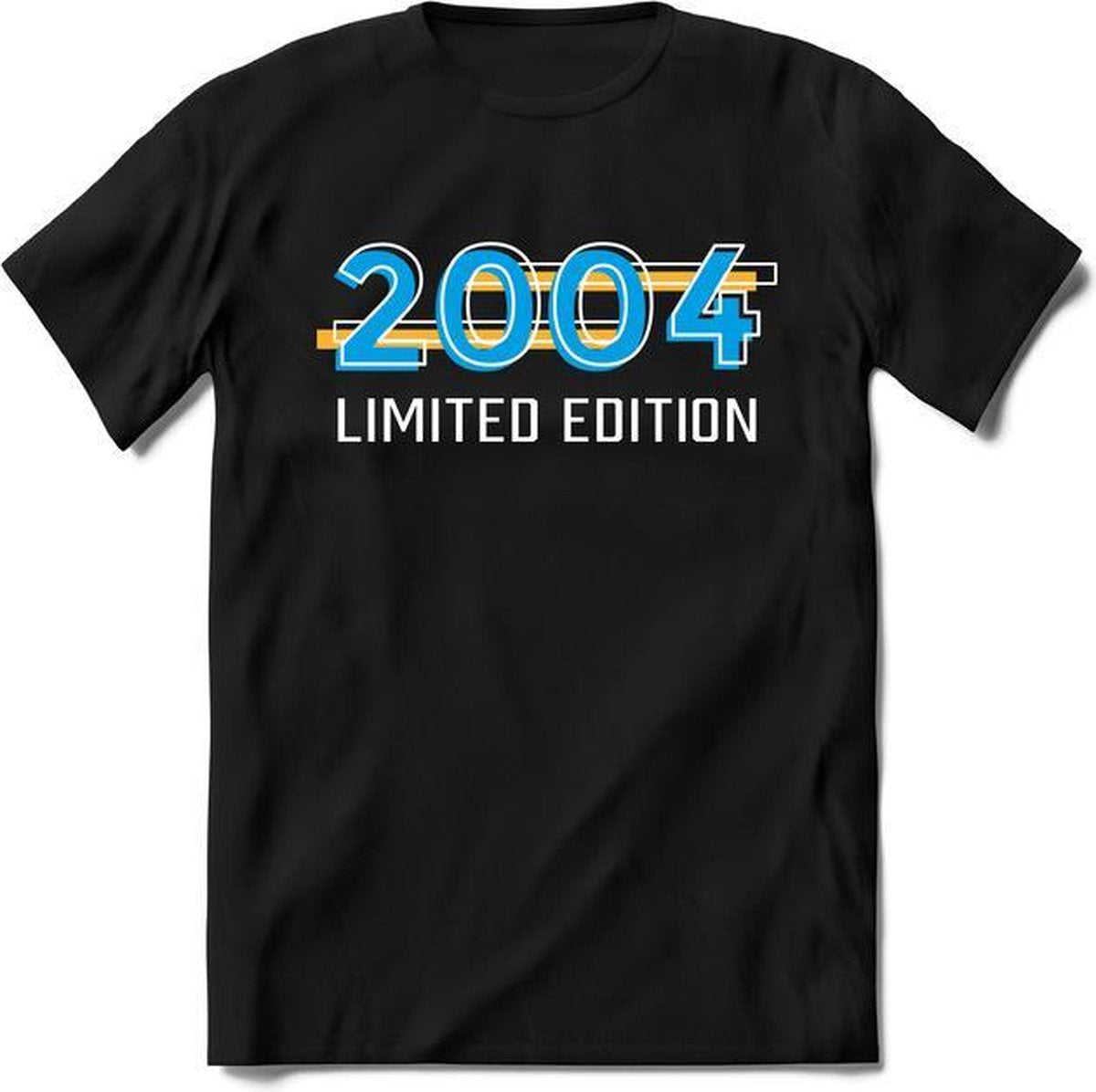 2004 Limited Edition Lines | Feest Kado T-Shirt Heren - Dames | Geel - Blauw | Perfect Verjaardag Cadeau Shirt | Grappige Spreuken - Zinnen - Teksten |