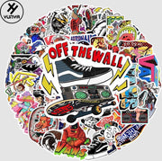Vans stickers – Skate stickers - 51 stuks – Skateboard stickers – Skateboard volwassenen – Merk stickers – Laptop stickers - Stickers kinderen - Stickers volwassenen