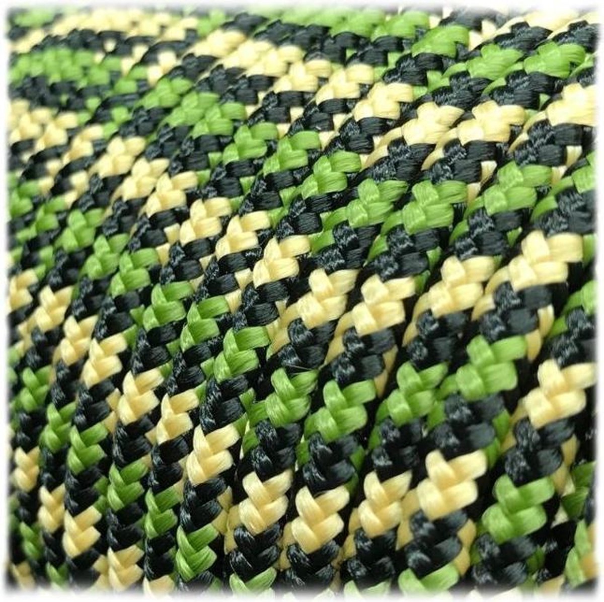6MM PPM - Black Gecko - 10 meter - #603- dubbel gevlochten
