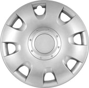 Carpoint Wieldoppen 16 inch Radius Zilver - ABS