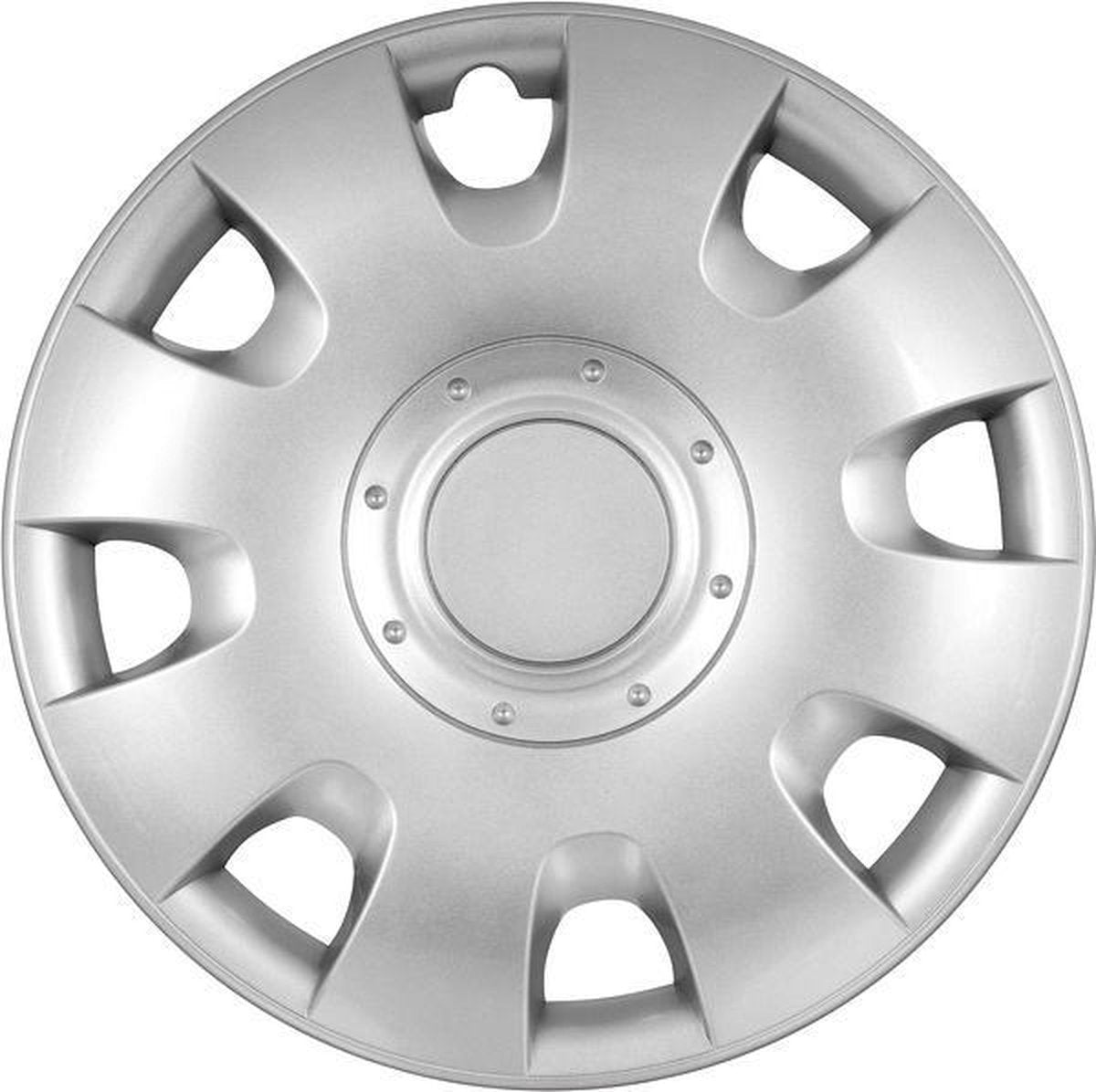 Carpoint Wieldoppen 16 inch Radius Zilver - ABS