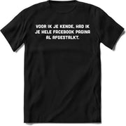 Voor ik je kende - Valentijnsdag T-Shirt Heren / Dames - Perfect Valentijn Cadeau Mannen / Vrouwen - Grappige Liefdes en Exen Spreuken
