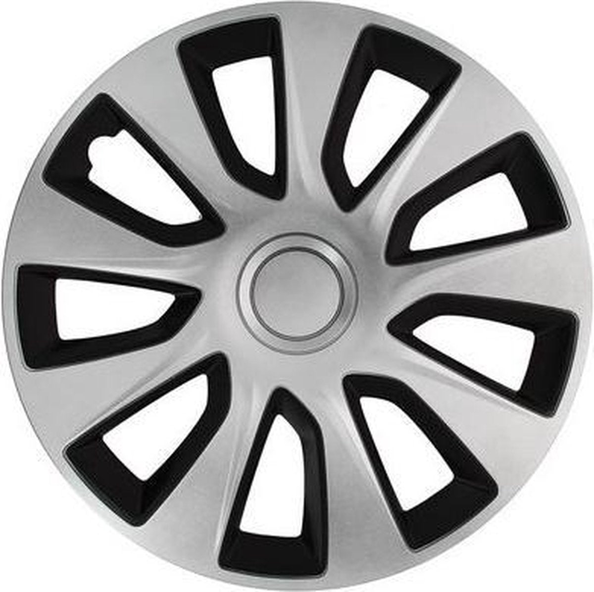 Car Plus Wieldoppen Washington 14 Inch Abs Zilver/zwart Set Van 4