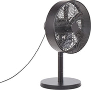 Beliani OUSE - Tafelventilator - zwart - metaal