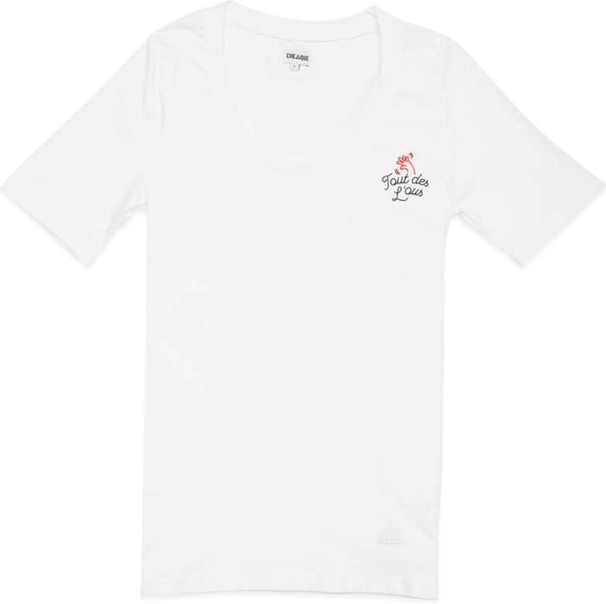 TOUT DES LOUS DAMES WIT T-SHIRT