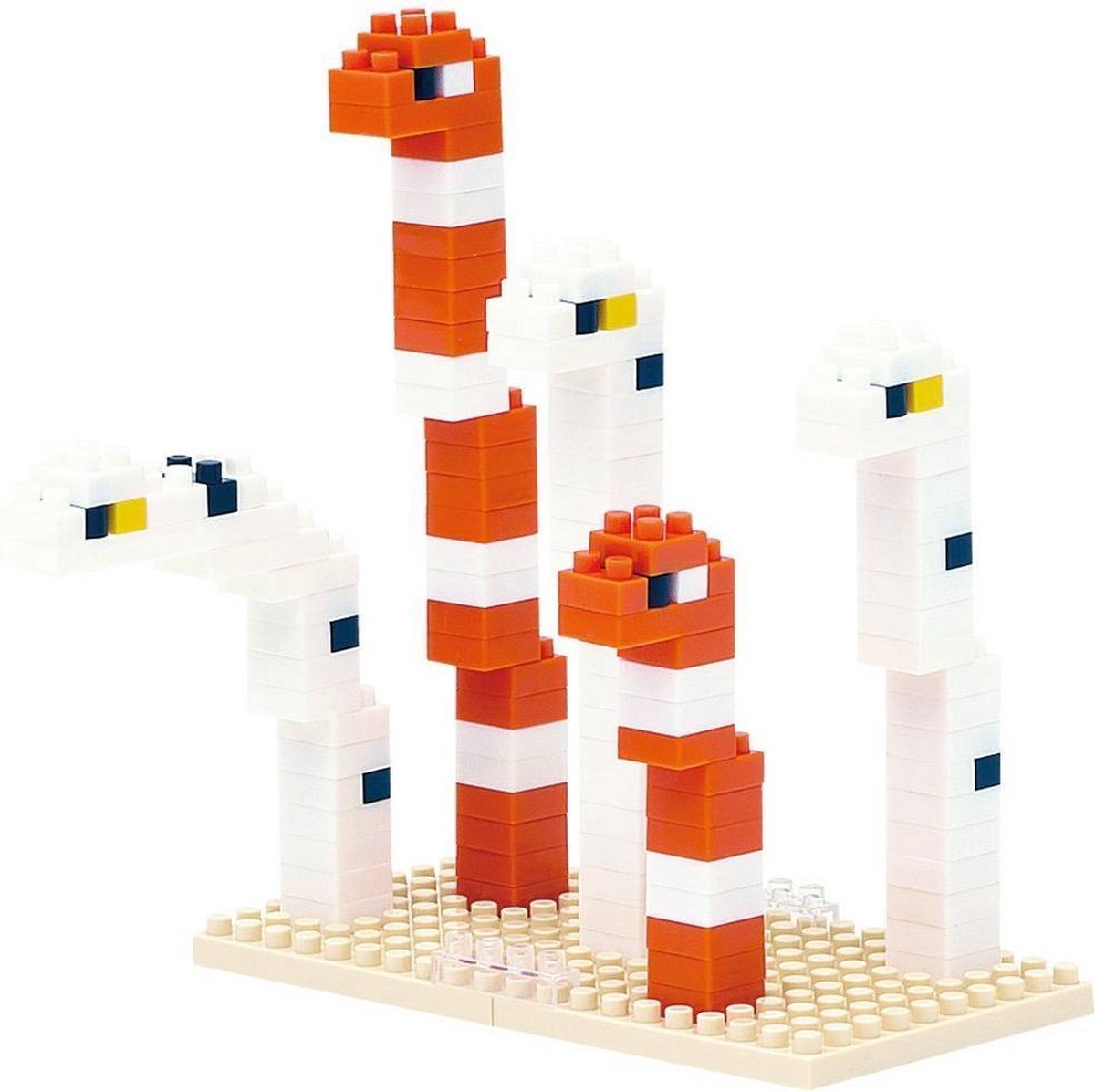 Nanoblock Splendid Garden Eel & Spotted Garden Eel NBC-088